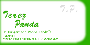 terez panda business card